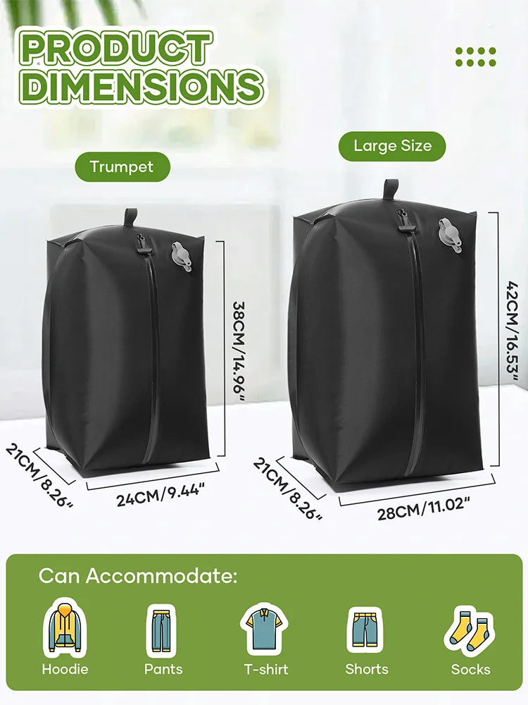 Vacuum Storage Bags for Clothes with Electric Pump, Travel Essentials Uitcases Clothes Organizer Bags, Vacuum Compression Bags