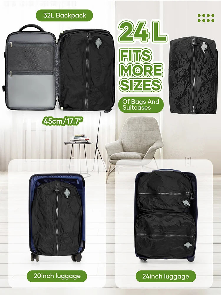 Vacuum Storage Bags for Clothes with Electric Pump, Travel Essentials Uitcases Clothes Organizer Bags, Vacuum Compression Bags